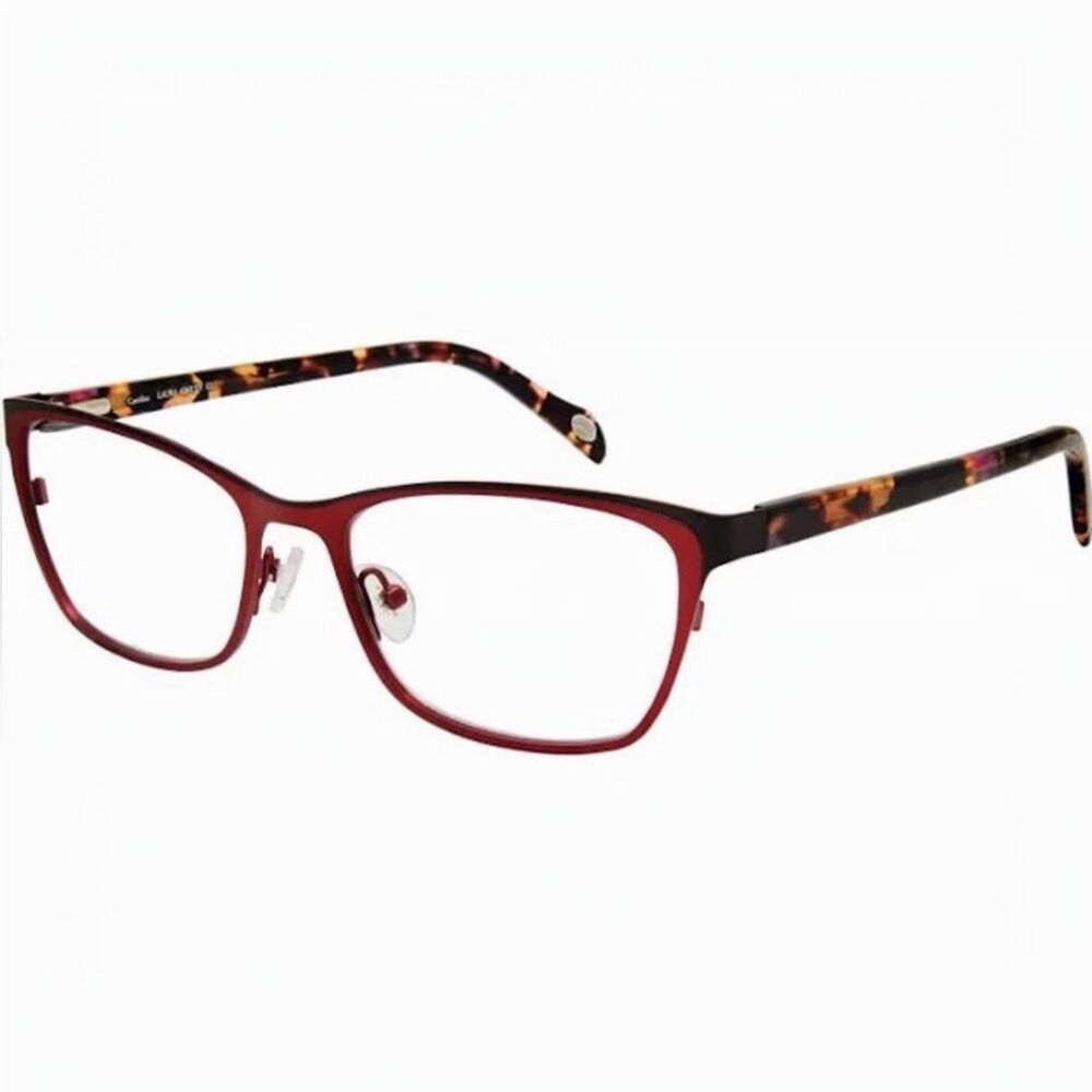 MSRP $202 Laura Ashley Caroline Dark Burgundy Eyeglasses Frames 53-17-135mm